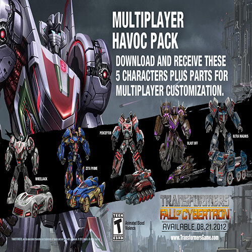 Transformers Fall of Cybertron Multiplayer Havoc Pack DLC - Multilanguage
